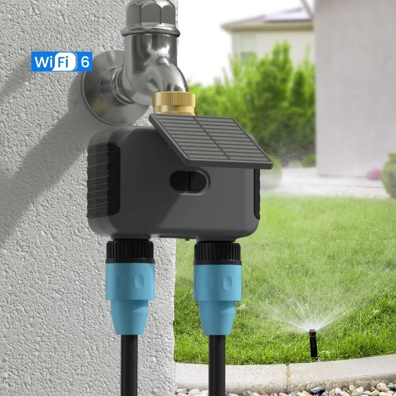 Timer Dual Outlet - مؤقت خرطوم حديقة خارجي قابل للبرمجة