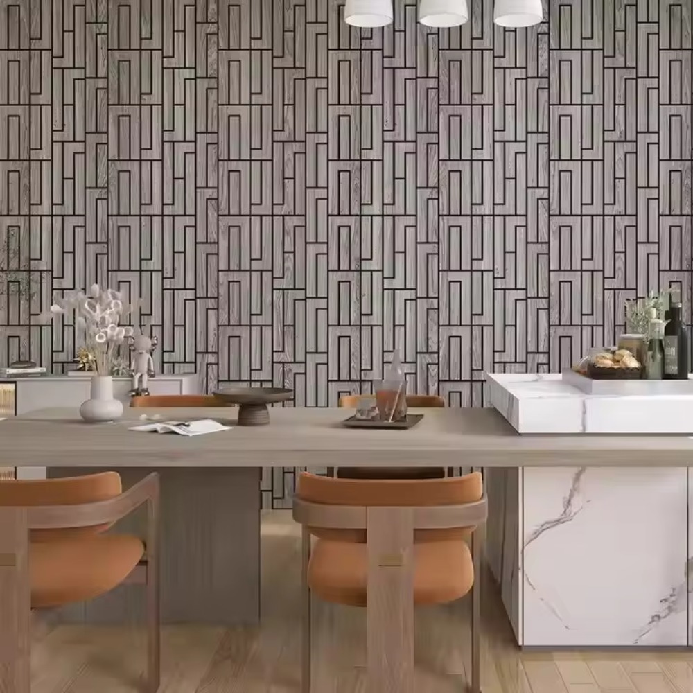 ألواح جدارية مضلعة مغطاة بالـ  - مراجعة Pvc Panel Background وسعره