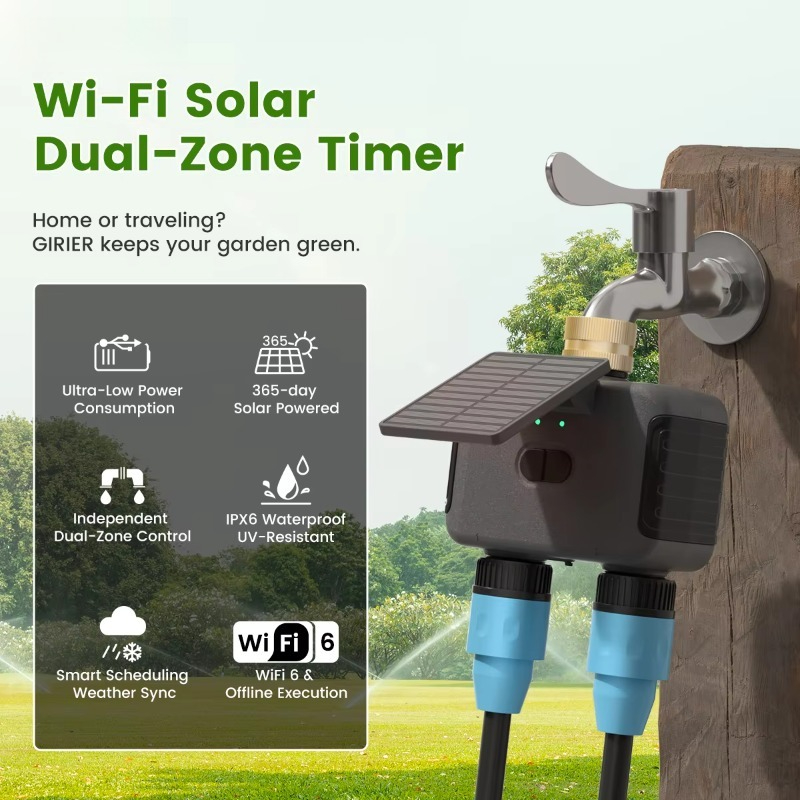 مؤقت خرطوم حديقة خارجي قابل لل - مراجعة Timer Dual Outlet وسعره